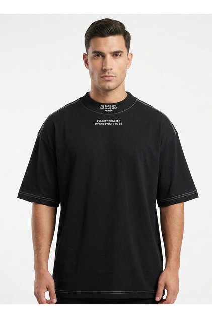 Drop Shoulder Tshirt Black