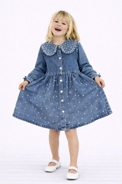 Girls' Clothing Denim Dress