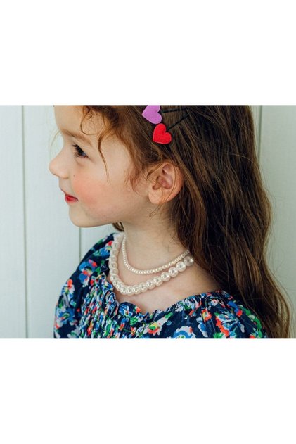 Girl's Pearl Necklace Set of 2