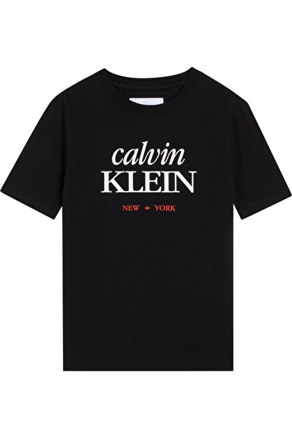 Boy's Logo Detailed Ss Black T-Shirt