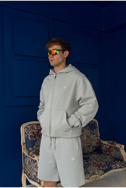 Cez Premium Embroidered Oversized Zi̇p Jacket