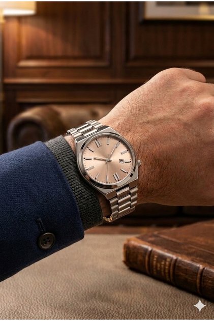 Analog Calendar Men's Wristwatch with Special Watch Box