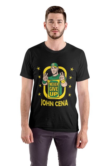 John Cena Tshirt Never Give up American Wrestling T-Shirt Unisex T-Shirt Family Combination