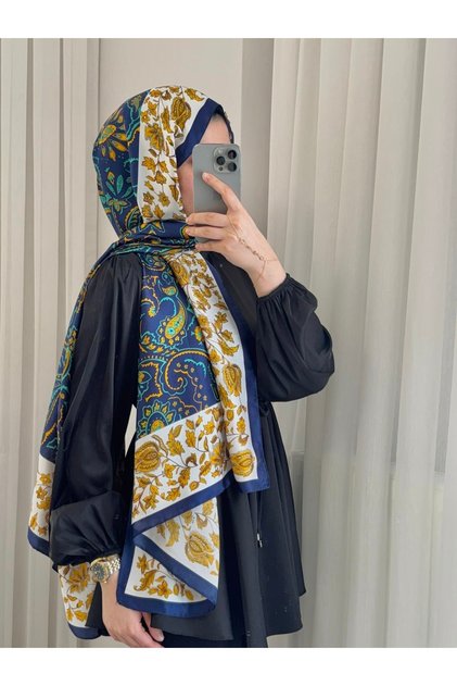Imported Voile İ Silk Al Non-Slip Non-See-Through Hijab Shawl