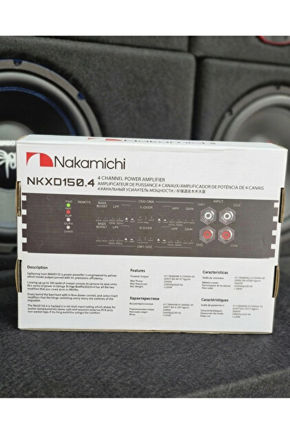 Nakamichi NKXD 150.4 4 Kanal Güç Amplifikatörü (Nkxd Serisi