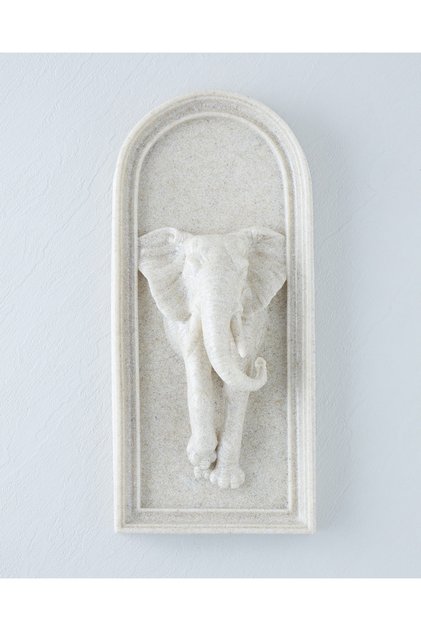 Elephant Duvar Aksesuarı 17x7,5x38 cm Beyaz