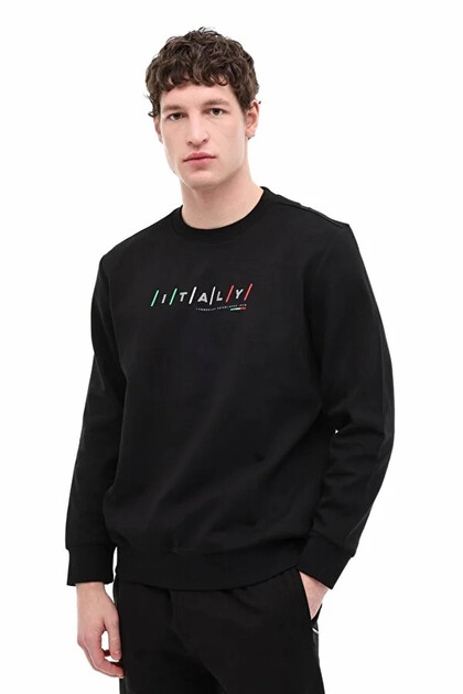 Lumberjack ML RANGER 16ITL1301 6FX Siyah Erkek Sweatshirt