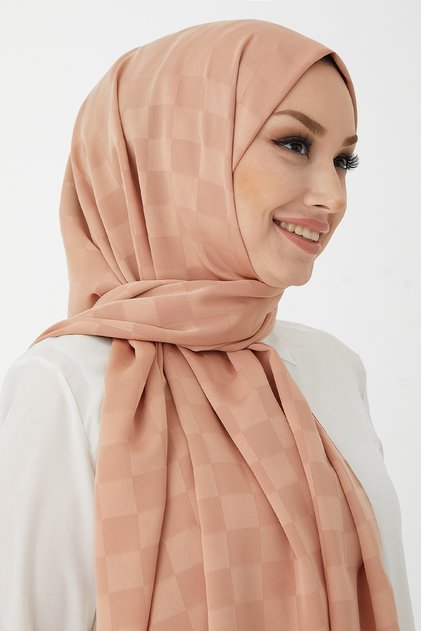Maura Dama Desen Silk I Jakar Shawl - Yavruağzı