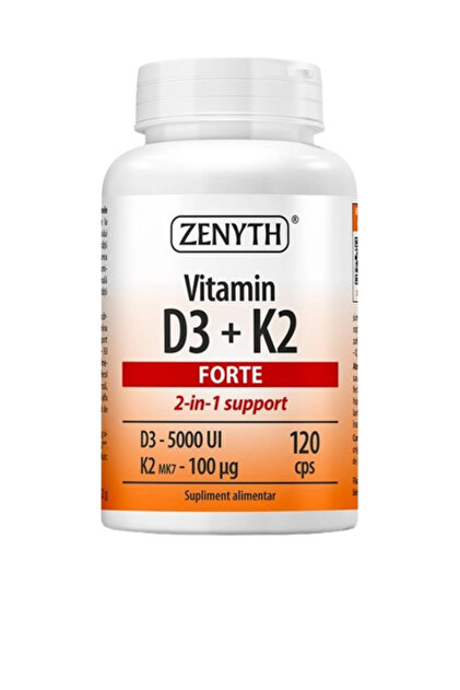 Vitamina D3 5000 UI + K2 Forte 120 cps