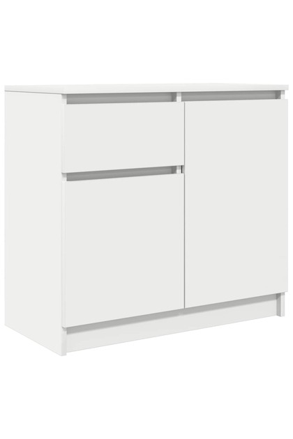 Bufetă cu sertar alb 71x35x65 cm din lemn prelucrat