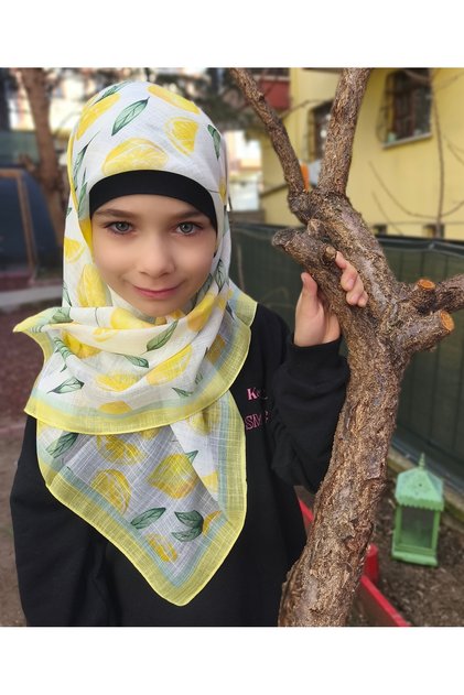 Children's Scarf 80X80 Headscarf 100% Cotton