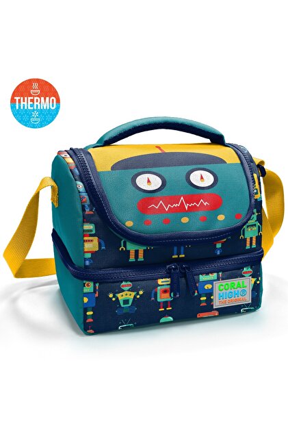 Coral High Kids Nefti Gamer Desenli Thermo İki Katlı Beslenme