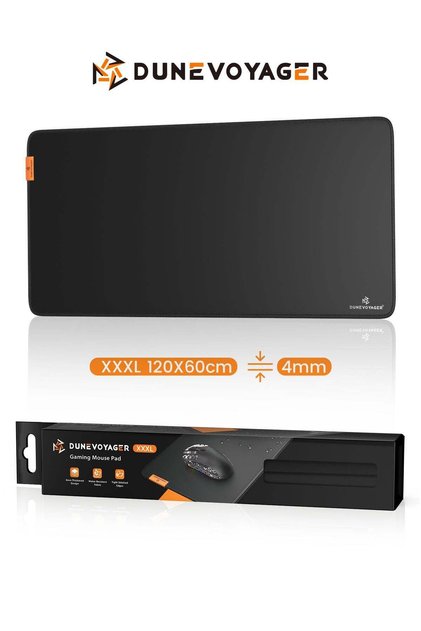 M6P Pure Black Waterproof Gaming Mousepad – Large Extended, Non-Slip XXXL