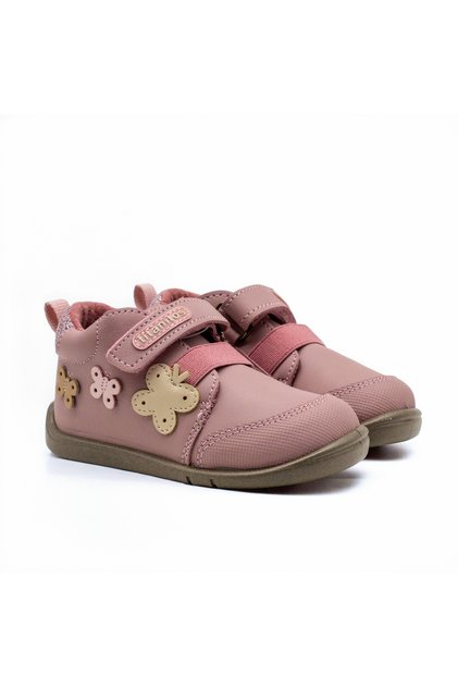Pantofi fete B500 Damaris – Old Rose, piele naturală, inchidere velcro