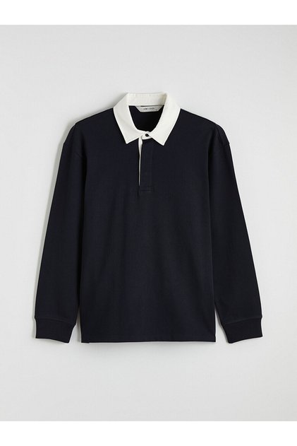 Polo Yaka Erkek Sweatshirt