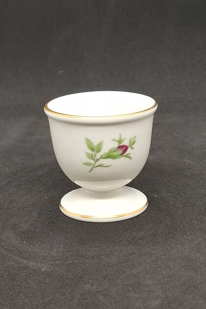 Rote Rose Patterned Antique Egg Cup One Piece