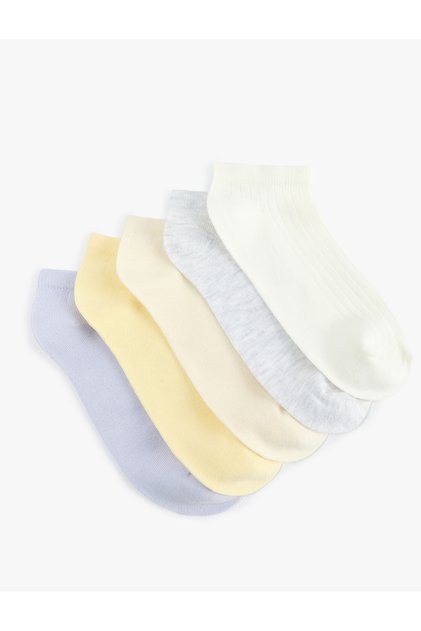Multicolored Set of 5 Booties Socks