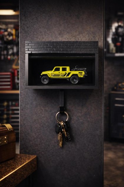1:32 Garage Designed Garage Keychain Special for Car Enthusiasts - Car Not Included