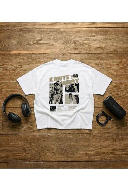 Kanye West Printed Unisex 100% Cotton Lu Oversized T-Shirt