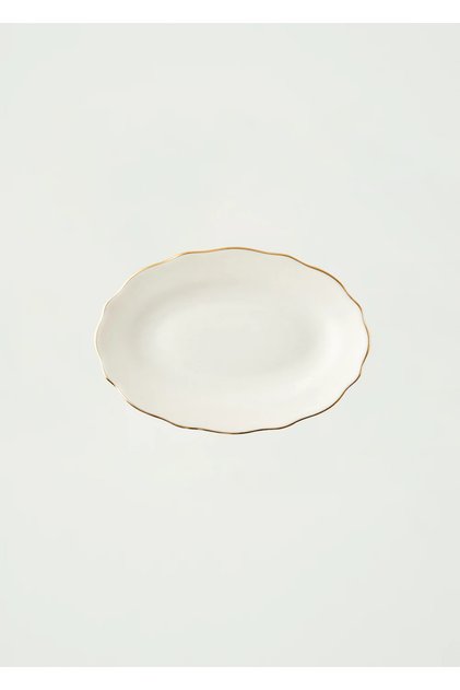 Platou de prezentare Victoria Porselen Auriu (20 cm)