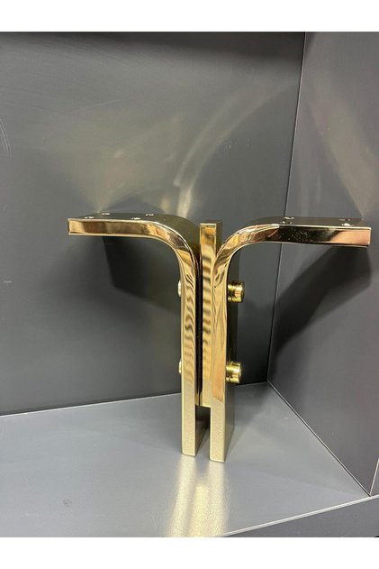Manyas Metal Ayak 25cm Altın Koltuk Komodin Modern Tv Ünite Mobilya Dolap Şifonyer Kitaplık Gold