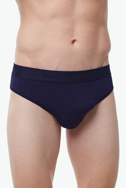 Men's Navy Blue Extra Soft Micro Modal Slip Underpants 980