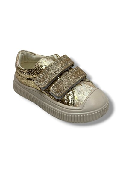 Arzen 140-26 Glittery Sequined Double Velcro Anatomical Girls' Shoes 22-25