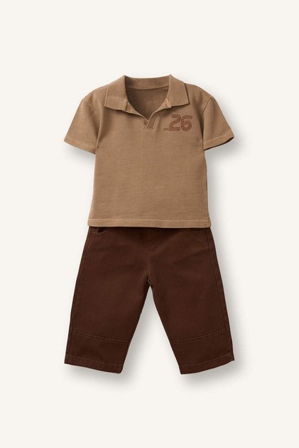 Gabardine 2-Piece Set Baby Boy G8763A526Sm