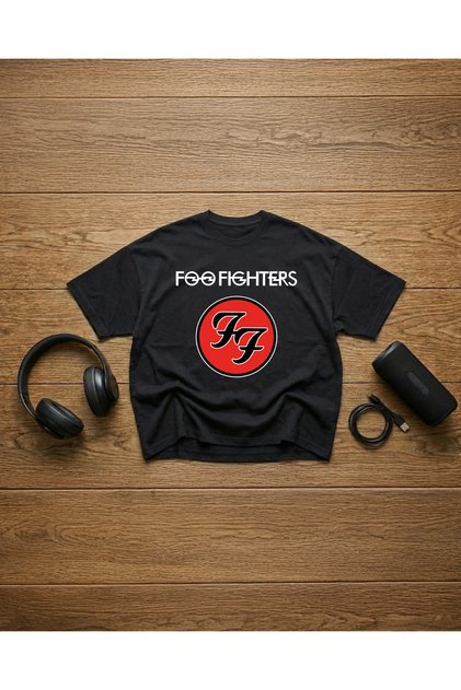 Foo Fighters Printed Unisex 100% Cotton Pack Oversized T-Shirt