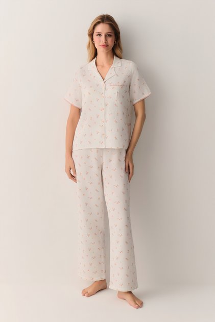Clara Gömlek Yaka Pijama Takımı