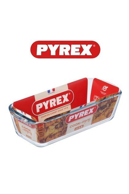 Bake&Enjoy 28cm Rectangle Loaf Dish - 1.5L Borosilicate Glass for Perfect Sweet&Savory Baking