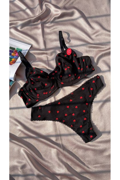 Cotton Piece Bra and Panty Set