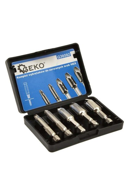 Σετ Εξολκείς HSS 4341 Με Υποδοχή HEX 1/4" Για Φθαρμένες Κατεστραμμένες ή Σπασμένες Βίδες 5Τμχ