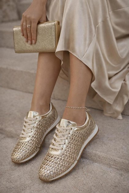 Gold Women's Sports Shoes