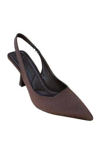Şiko 809 Women's Goblet Heel Open Back Stiletto Shoes