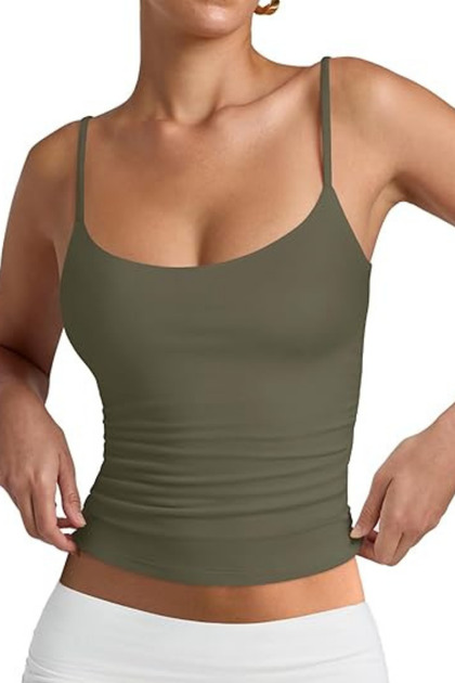 KADIN Vücuda Oturan Ip Askılı Crop Atlet Body SUN307