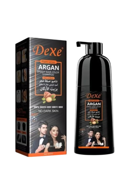 Argan Speedy Hair Color Shampoo Natural Black 420 ML