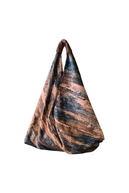 Hande Dizayn Valentine's Mother's Day Marble 1 Patterned Origami Model Shoulder Bag