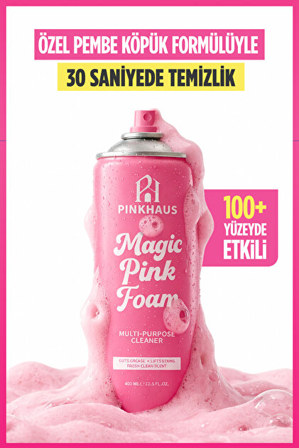 Magic Pink Foam Tüm Yüzeyler Yüzey Temizleyici, Multi Purpose Köpük Yüzey Temizleyici