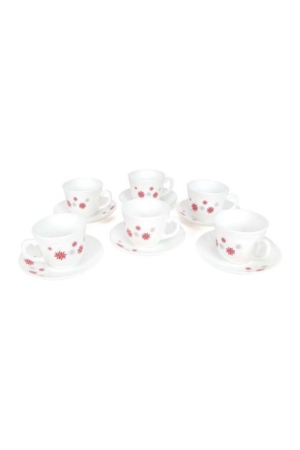 Cup & Saucer Set, 12 Pcs, 220 ml, Magical Star