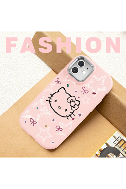 Hontinga Redmi Note 12 Pro 5G Uyumlu Hello Kitty Desenli Kamera