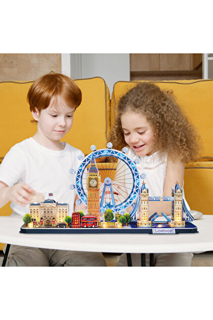 Cubic Fun London City Line 3D Puzzle (LED Işıklı) L532h - Fiyatı