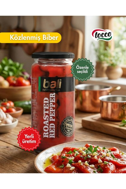 Közlenmiş kırmızı biber 475 gr