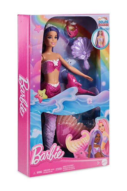Barbie Renk Değiştiren Deniz Kızı Ve Aksesuarları - Standart