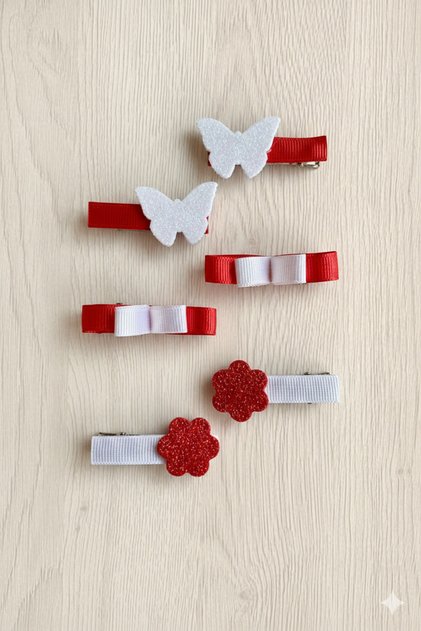 Clip Buckle Set Red White October 29 April 23