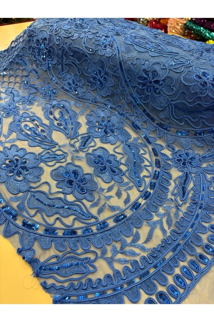 Embroidered Lace Fabric for 1.50 Meters