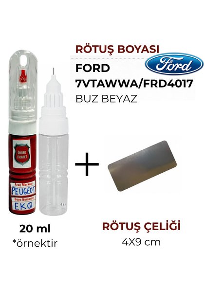 Ford Buz Beyazı Frd4017 Rötüş Boyası ve Rötuş Çeliği Focus Transit Fiesta Courier Kuga