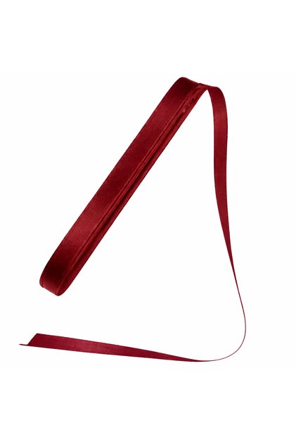 Burgundy Satin Ribbon 1 cm 10 Meters, Bundle Dowry Special Day Gift Decoration Ribbon