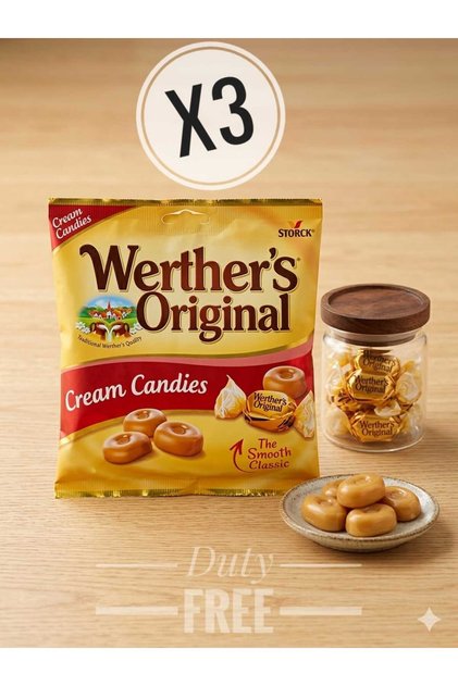 Werther's Original Cream Candies 150G x 3ADET
