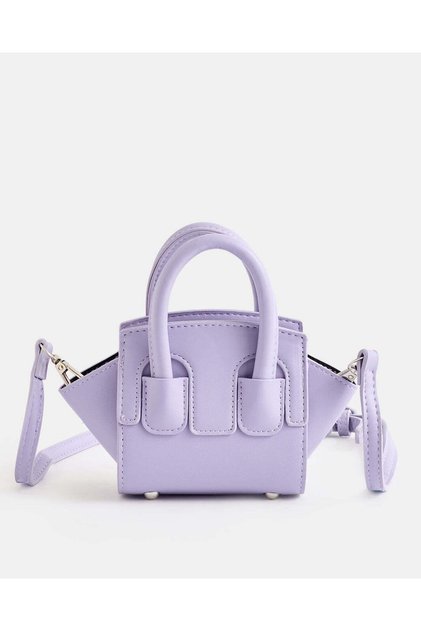 Girls Lilac Embellished Crossbody Bag
